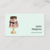 Mooie glanzende Glam Party Cake Visitekaartje (Voorkant)