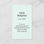 Mooie glanzende Glam Party Cake Visitekaartje (Achterkant)