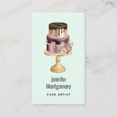 Mooie glanzende Glam Party Cake Visitekaartje (Voorkant)