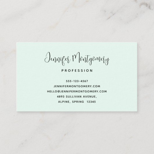 Mooie glanzende Glam Party Cake Visitekaartje (Achterkant)