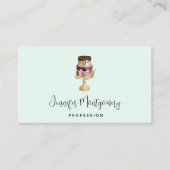 Mooie glanzende Glam Party Cake Visitekaartje (Voorkant)