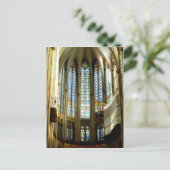 Mooie Glas in lood in de kathedraal van Keulen Briefkaart (Staand voorkant)