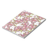 Mooie glazen bloemen notitieblok (Linkerzijde)