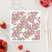 Mooie glazen bloemen, servetten (Insitu)