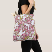 Mooie glazen bloemen tote bag (Dichtbij)