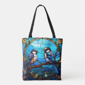 Mooie Glazen in lood vogels Tote Bag (Achterkant)