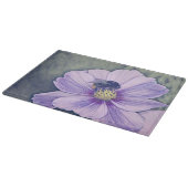 Mooie glazen snijplank met bijenkunst ontwerp (Hoek)