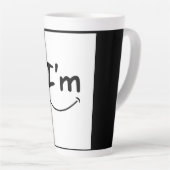 Mooie glimlach Latte Mok (Rechterhoek)