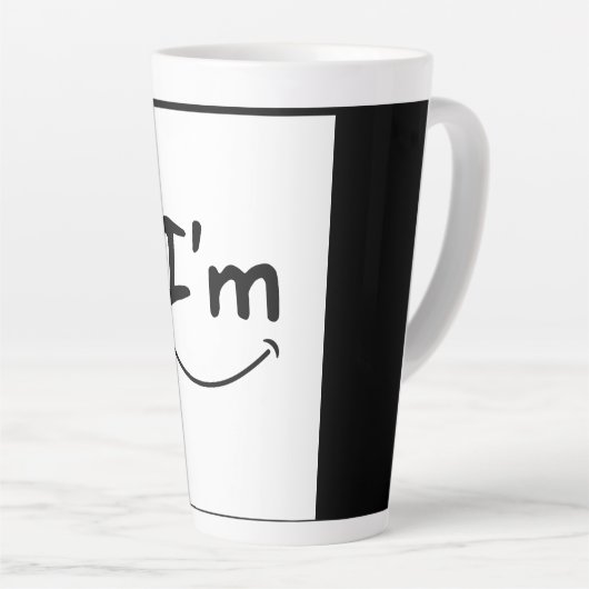 Mooie glimlach Latte Mok (Rechterhoek)