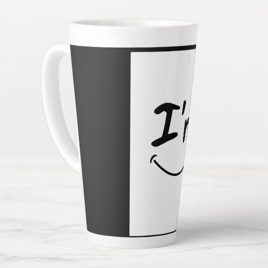 Mooie glimlach Latte Mok (Linkerhoek)