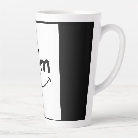 Mooie glimlach Latte Mok (Rechts)