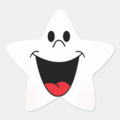 Mooie glimlach ster sticker (Voorkant)