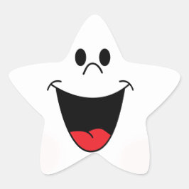 Mooie glimlach ster sticker