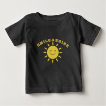 Mooie glimlachende zon baby t-shirt