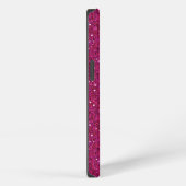 Mooie glinsterende roze prinses glitter iPhone hoesje (Rechterkant)