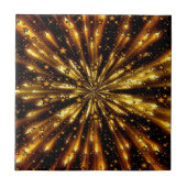 Mooie glitter Gold Stars - universum Tegeltje (Voorkant)