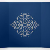 Mooie Glitter Quinceanera Drieluik Uitnodiging (Binnenkant midden)