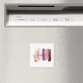 Mooie glittersmeervlek gepersonaliseerd magneet (Insitu (Vaatwasser))