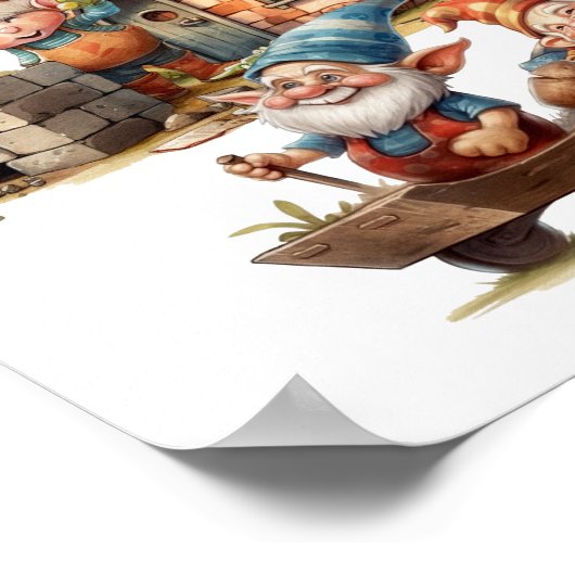 Mooie Gnome Poster (Hoek)