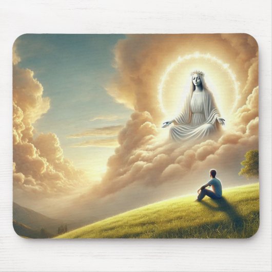 Mooie God die over Zijn kind waakt Muismat (Voorkant)