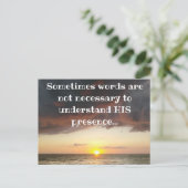 Mooie God Inspiratie Ocean Sunset Briefkaart (Staand voorkant)