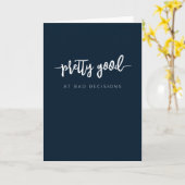 Mooie Goed bij Slechte Besluiten. Ik ben Droevig Kaart (Gele Bloem)