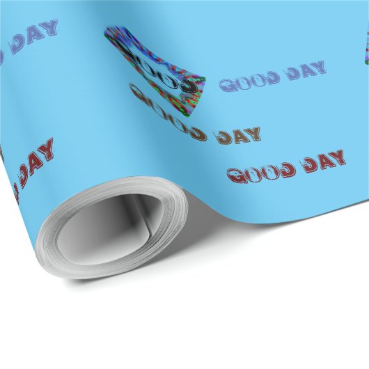 Mooie GOEDE DAG BLAUWE MANDALA-riemping Cadeaupapier (Rol Hoek)