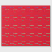 Mooie GOEDE DAG RED PAARS Wrapping Paper Cadeaupapier (Vlak)