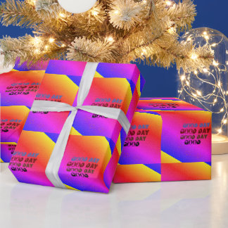 Mooie GOEDE DAG RED PINK BLUE MANDALA Cadeaupapier