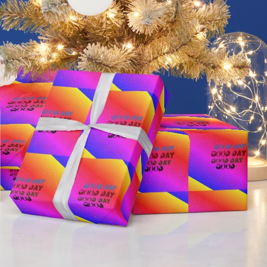 Mooie GOEDE DAG RED PINK BLUE MANDALA Cadeaupapier (Feestdagen)