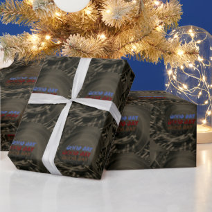 Mooie GOEDE DAG ZWARTE BROWN Wrapping Pape Wra Cadeaupapier