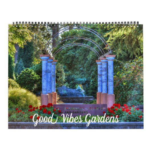 Mooie goede Vibes-tuinen Kalender (Hoes)
