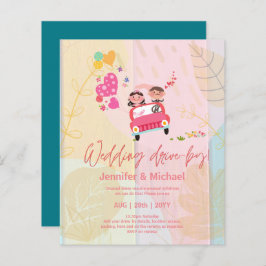 Mooie goedkope uitnodigingen voor een auto-optocht