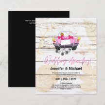 Mooie goedkope uitnodigingen voor een auto-optocht