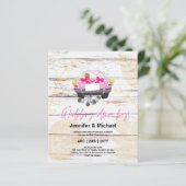 Mooie goedkope uitnodigingen voor een auto-optocht (Staand voorkant)