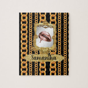 Mooie Gold Elegant Chic Custom Legpuzzel