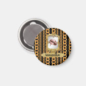 Mooie Gold Elegant Chic Custom Magneet (Voorkant / Achterkant)