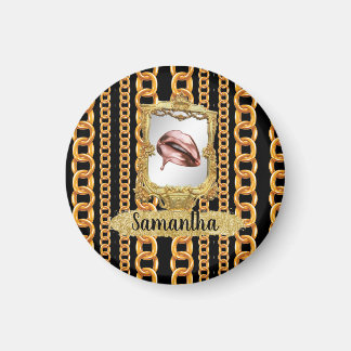 Mooie Gold Elegant Chic Custom Magneet