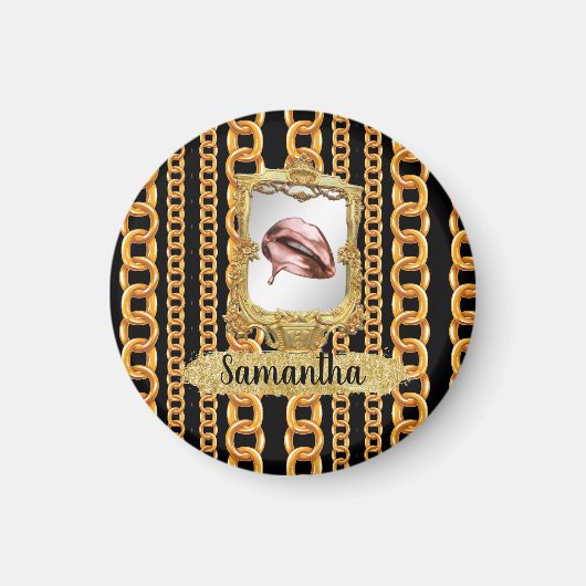 Mooie Gold Elegant Chic Custom Magneet (Voorkant)