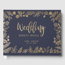 Mooie Gold Foil bruiloft gastenboek