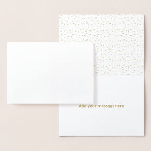 Mooie Gold Foil-script zal je mijn ousher zijn Folie Kaarten
