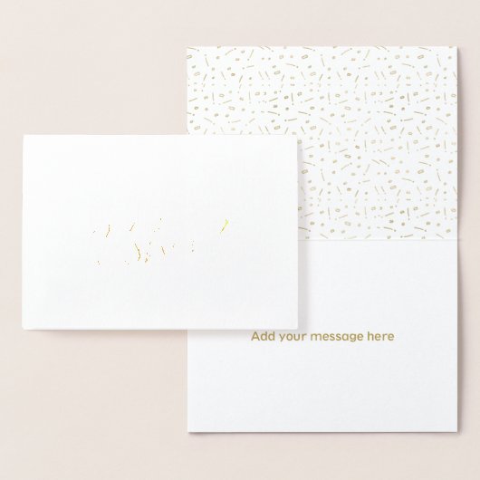 Mooie Gold Foil-script zal je mijn ousher zijn Folie Kaarten (Display)