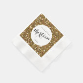 Mooie Gold Glitter 13e verjaardag Servet (Hoek)
