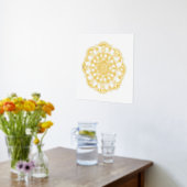 Mooie Gold Mandala Folie Art Print (Laag (Keuken))
