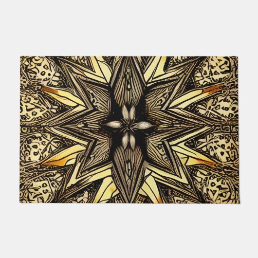Mooie Gold Star Deurmat (Voorkant)