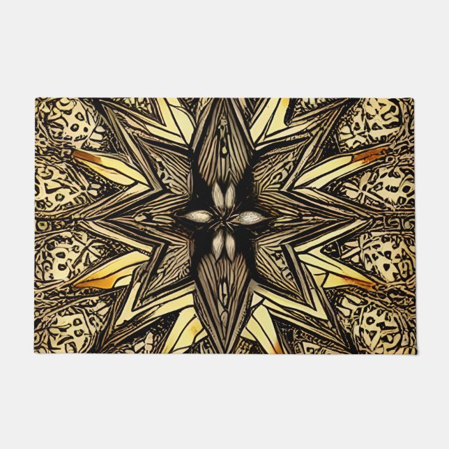 Mooie Gold Star Deurmat (Voorkant)