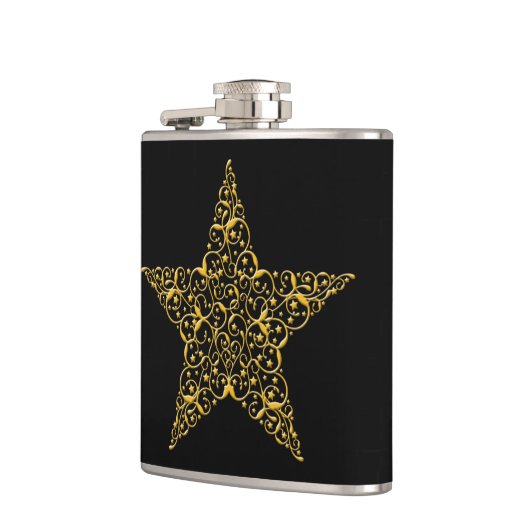 Mooie Gold Star-fles Heupfles (Links)