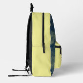 Mooie Golden Blue Glitter Custom Initiaal Bedrukte Rugzak (Links)