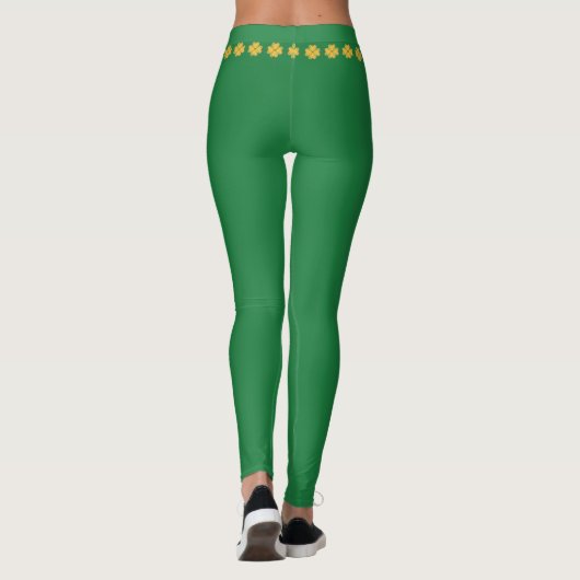 Mooie Golden Clover Belt Leggings (Achterkant)