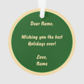 Mooie Golden Doodle kerstbal Ornament (achterkant)